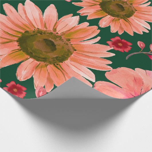 Grüne Rote Farbe Geschenkpapier (Ecke)