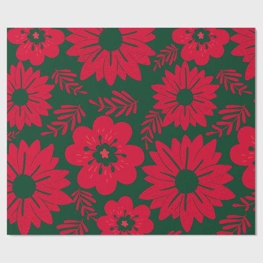 Grüne Rote Farbe Geschenkpapier (Flach)