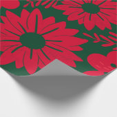 Grüne Rote Farbe Geschenkpapier (Ecke)