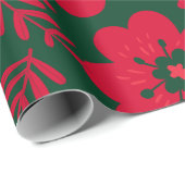 Grüne Rote Farbe Geschenkpapier (Rolleneckpunkt)