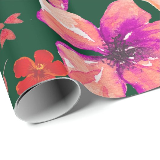 Grüne Rote Farbe Geschenkpapier (Rolleneckpunkt)