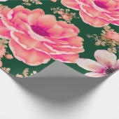 Grüne Rote Farbe Geschenkpapier (Ecke)