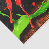 Grüne rote Farbe Seidenpapier (Ausschnitt)