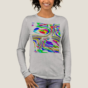 Grüne Rote Gelbe Blaue Konfetti-Kunst abstrakt Tri-Blend Shirt