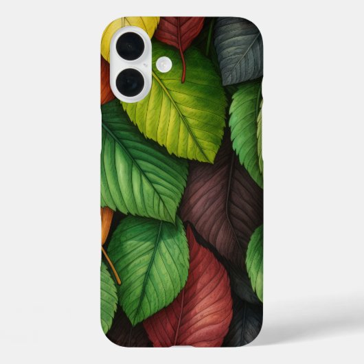 GRÜNE ROTE GOLD-HERBSTLAUBE Case-Mate iPhone HÜLLE (Rückseite)
