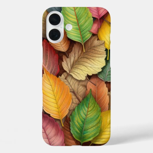 GRÜNE ROTE GOLD-HERBSTLAUBE Case-Mate iPhone HÜLLE (Rückseite)