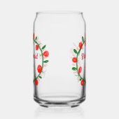 Grüne rote Kränze hinzufügen Namen Brautjungfrau G Dosenglas (Rechts)