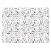 Grüne Rote Marine Silberstars auf Weiß Tischdecke (Vorderseite (Horizontal))