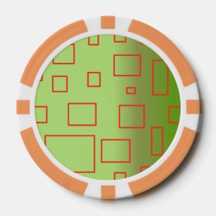 Grüne Rote Rechtecke Abstrakt Pokerchips