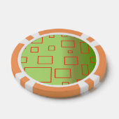 Grüne rote Rechtecke Abstrakt Pokerchips (Einzeln)