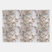 Grüne Rote Rosen Geschenkpapier Set (Vorderseite 3)