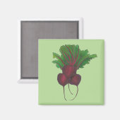 Grüne Rote Rübe Gemüse Garten Küche Magnet (Vorderseite/Rückseite)