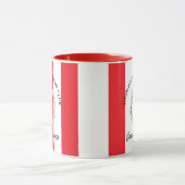 Grüne Rote Streifen Horseshoe Tasse (Zentrum)