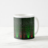 Grüne/rote Tasse für wachsende Blasen (VorderseiteRechts)