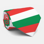 Grüne, rote und weiße Krawatte (Gerollt)