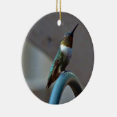 Grüne Ruby kleiner Hummingbird Keramikornament (Rechts)