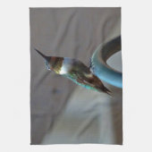 Grüne Ruby kleiner Hummingbird Küchentuch (Vertikal)