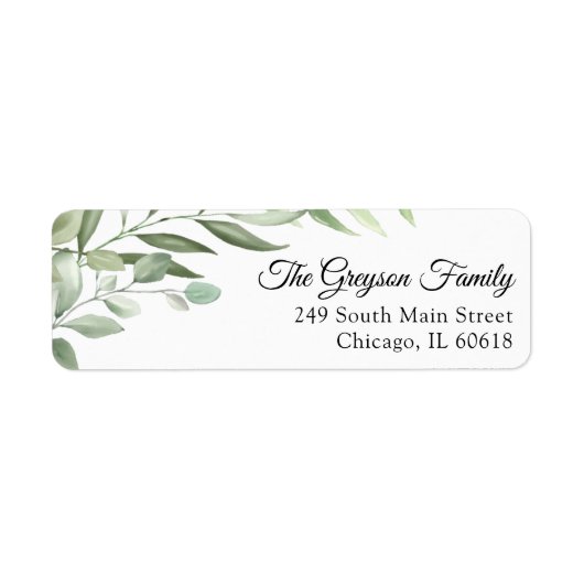 Grüne Rücksendeadresse (Vorne)