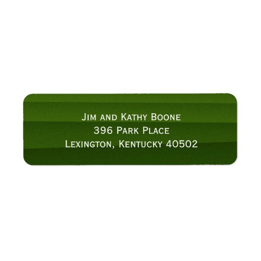 Grüne Rücksendeadresse (Vorne)