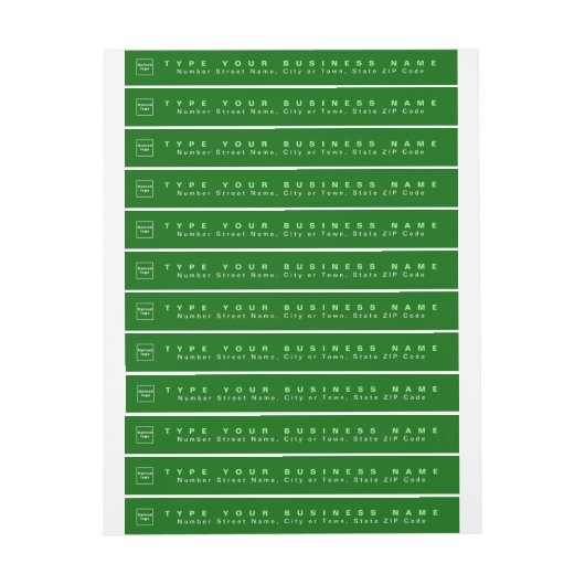 Grüne Rücksendeadresse (Bogen)