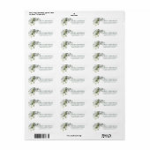 Grüne Rücksendeadresse Aquarell Grün (Vorne)