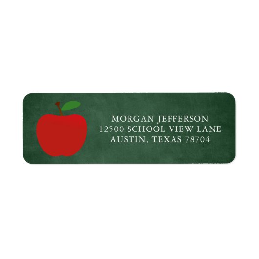 Grüne Rücksendeadresse für Schullehrer (Vorne)