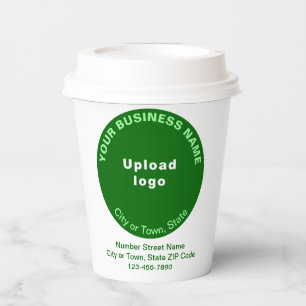 Grüne rund geformte Marke für Papier-Cup Pappbecher