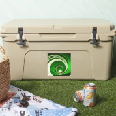 Grüne Rundtreppe Aufkleber (Kühler)