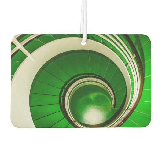 Grüne Rundtreppe Autolufterfrischer (Rückseite)