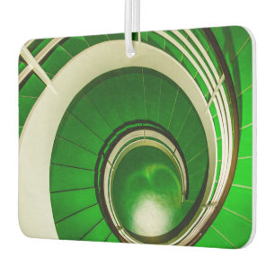 Grüne Rundtreppe Autolufterfrischer