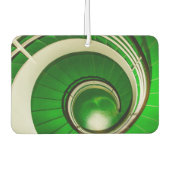 Grüne Rundtreppe Autolufterfrischer (Vorderseite)