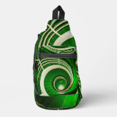 Grüne Rundtreppe Crossbody Bag (Vorderseite)