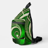 Grüne Rundtreppe Crossbody Bag (Rechte Ecke)