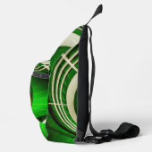 Grüne Rundtreppe Crossbody Bag (Rechts)