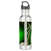 Grüne Rundtreppe Edelstahlflasche (Rückseite)