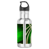 Grüne Rundtreppe Edelstahlflasche (Rückseite)