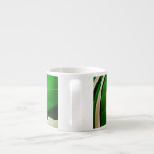 Grüne Rundtreppe Espressotasse (Rückseite)