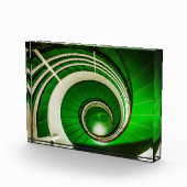 Grüne Rundtreppe Fotoblock (Rechts)