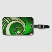 Grüne Rundtreppe Gepäckanhänger (Vorderseite (Horizontal))