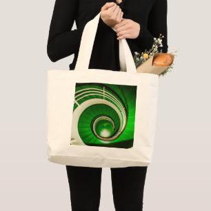 Grüne Rundtreppe Große Tote Tasche