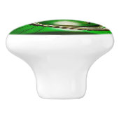 Grüne Rundtreppe Keramikknauf (Seitenansicht)
