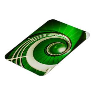 Grüne Rundtreppe Magnet