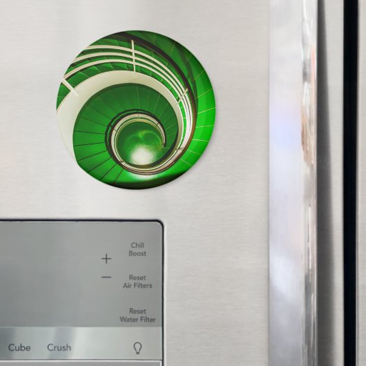 Grüne Rundtreppe Magnet (In Situ (Kühlschrank))