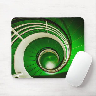Grüne Rundtreppe Mousepad