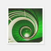Grüne Rundtreppe Serviette (Vorderseite)