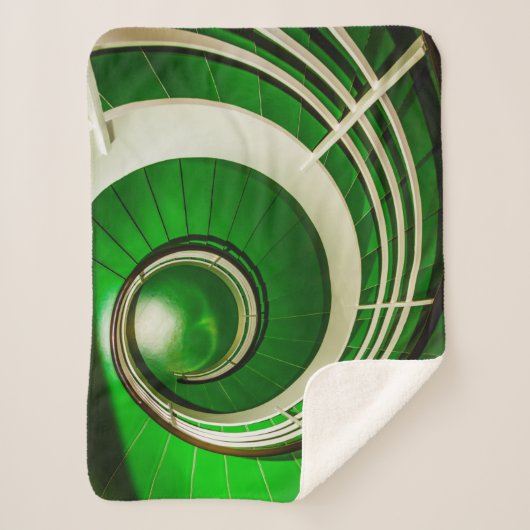 Grüne Rundtreppe Sherpadecke (Vorderseite)