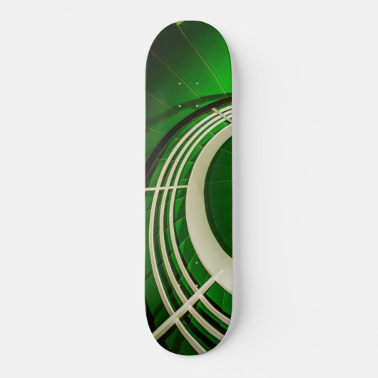 Grüne Rundtreppe Skateboard (Vorderseite)