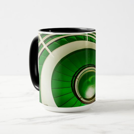 Grüne Rundtreppe Tasse (Vorderseite Links)