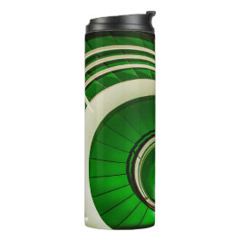 Grüne Rundtreppe Thermosbecher
