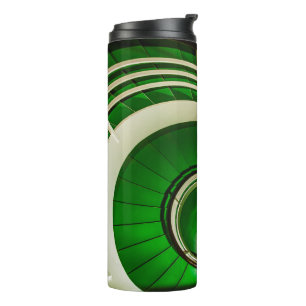 Grüne Rundtreppe Thermosbecher